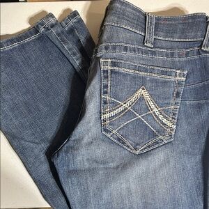 Ariat Women's Boot Cut Jeans Blue Denim with Contrast Stitching
